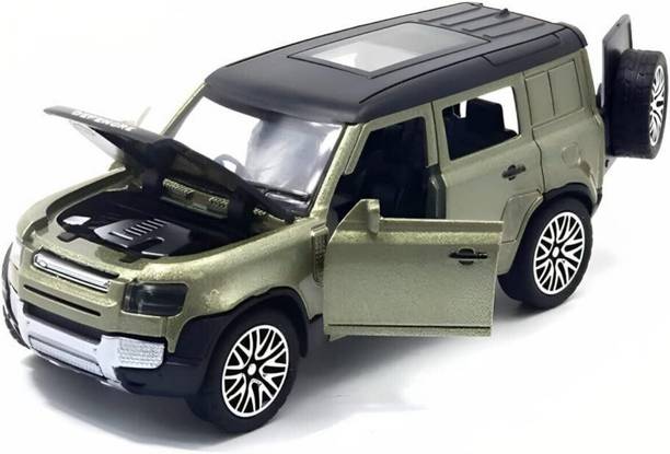 Toodles Presents_1:36 Defender Car Metal Body Openable Doors, Bonnet Pull-Back Action_A7