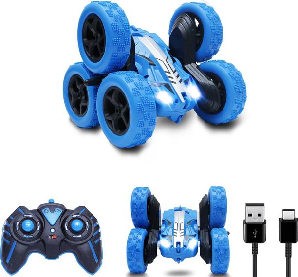 Wonder Toys Double Flip Sixer RC Stunt Car |6-Wheel Drive|360° Rotating Flip Action For Kids