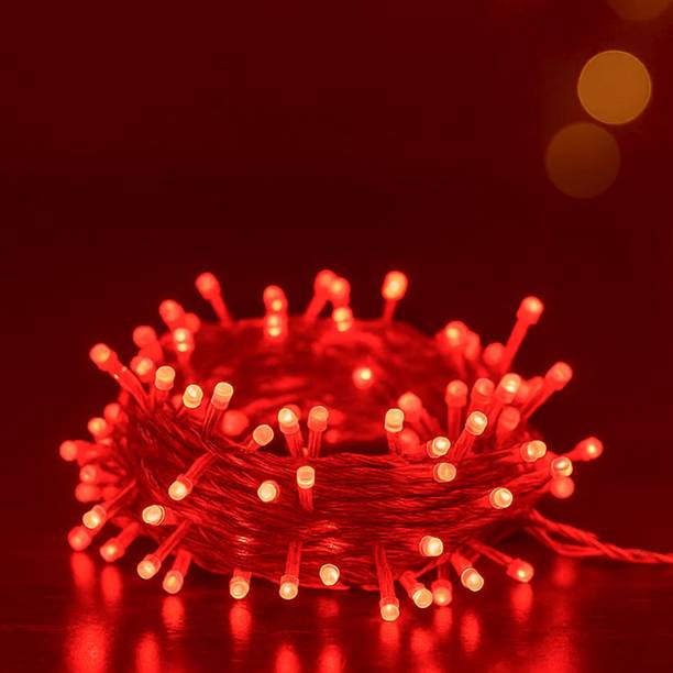 MPROW 34 LEDs 10 m Red Steady String Rice Lights
