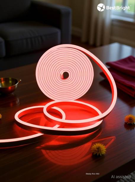 BestBright 600 LEDs 5 m Red Steady Strip Rice Lights