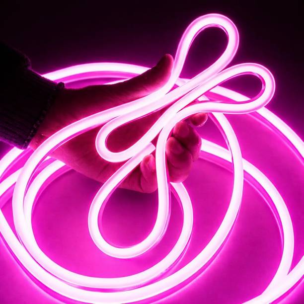 Kavyashine 600 LEDs 5 m Pink Steady Strip Rice Lights
