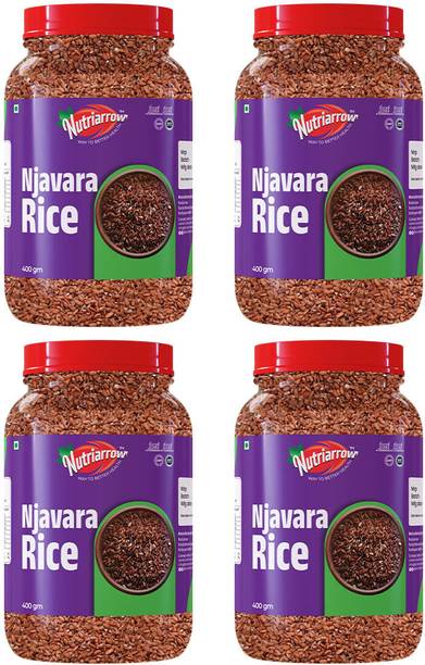 Nutriarrow Navara Rice (Njavara / Shashtika Rice) | Traditional Kerala Rice | Unpolished Brown Navara Rice (Medium Grain, Raw)