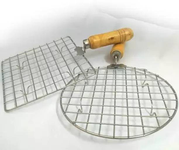 Aric Barbecue Grill Roti, Papad, Chapati, Toast, Paneer-Roster(Round $ Squre) Kitchen Tool Set