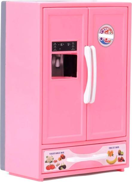AR KIDS TOYS Toy Refrigerator Role Play Household Kitchen Appliance Miniature Toy for Kids