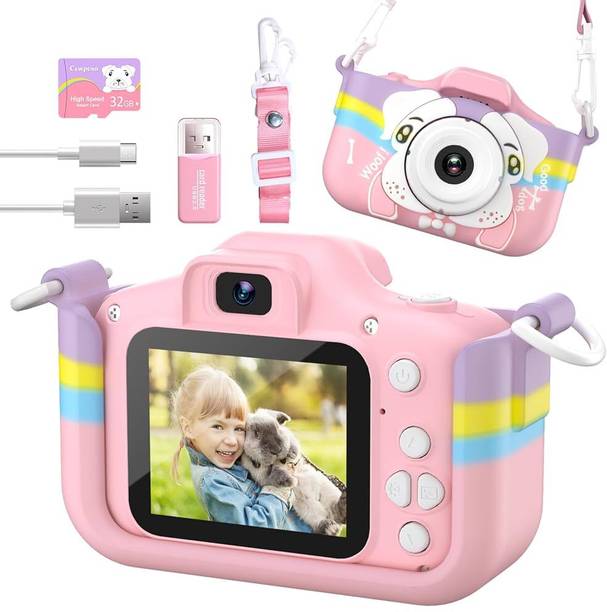 Siacart Kids Digital Camera, 6+ Years, Photo & Video Recorder, Full HD 1080P T11