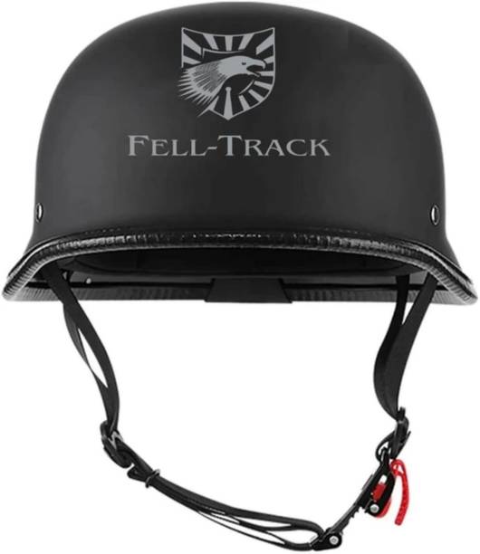 FELL-TRACK German Retro Open Face Helmet For Men Size - M Motorbike Helmet