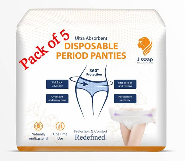 Jiswap Period Panties ,Leakage Protection Heavy Flow Disposable Overnight Panties Sanitary Pad