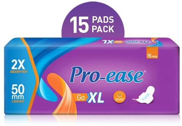 Pro-ease Go XL - 15 Pieces Of Sanitary Pad