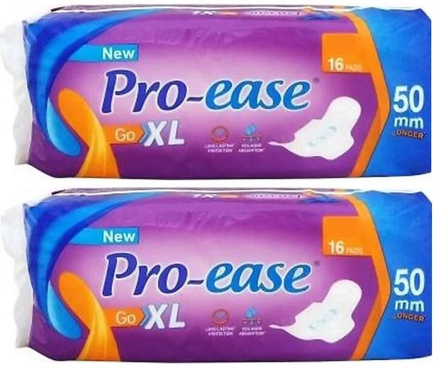 Pro-ease Go XL - 16+16 Pieces Sanitary Pad