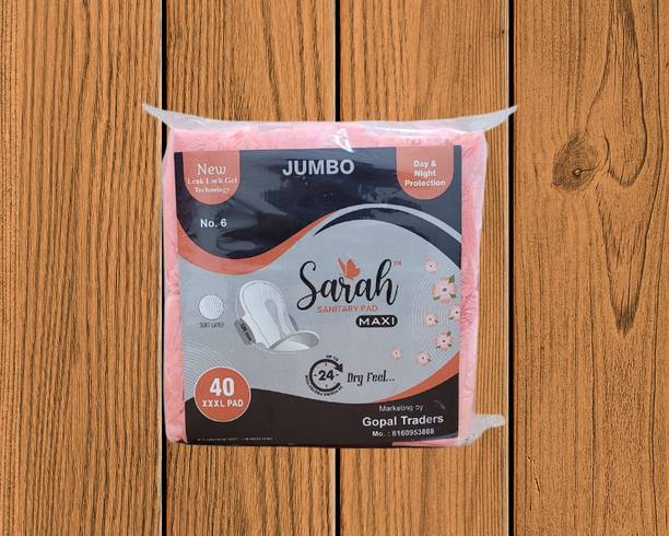 Sarah Extra-Long with Odor Neutralizer, 40 pads Sanitary Pad