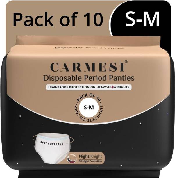 कार्मेसी Disposable Period Panties (S-M) | Leak-Proof Protection For Heavy-Flow Nights