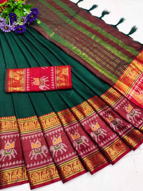 Magneitta Woven Kanjivaram Silk Blend Saree - Image 4