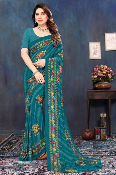 SHUBHSWAR Printed Daily Wear Georgette Saree