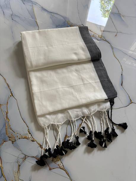 TARAMAACREATION Solid/Plain Handloom Handloom Pure Cotton Saree