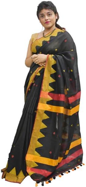 Printed Daily Wear Cotton Blend Saree