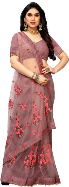 PATLANI STYLE Embroidered Bollywood Net Saree - Image 4