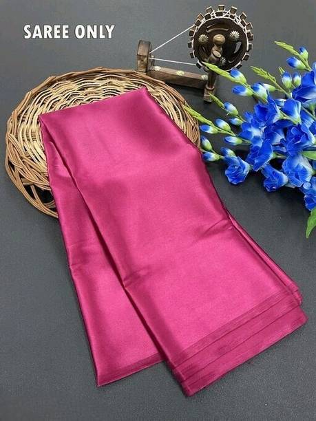 Arpita Fashion Solid/Plain Bollywood Pure Silk, Satin Saree