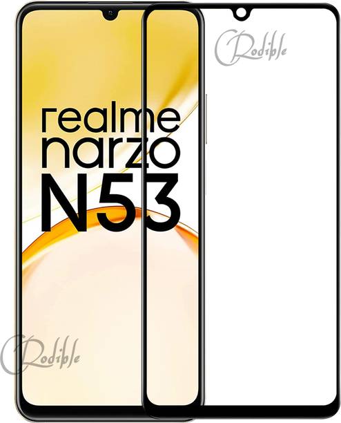 CRodible Edge To Edge Tempered Glass for Realme Narzo N53