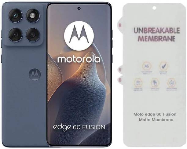 SDH CARE Edge To Edge Screen Guard for MOTOROLA Edge 60 Fusion 5G, Self Healing Unbreakable Membrane Full Coverage with Easy Installation Kit- Matte (Not a Tempered Glass)