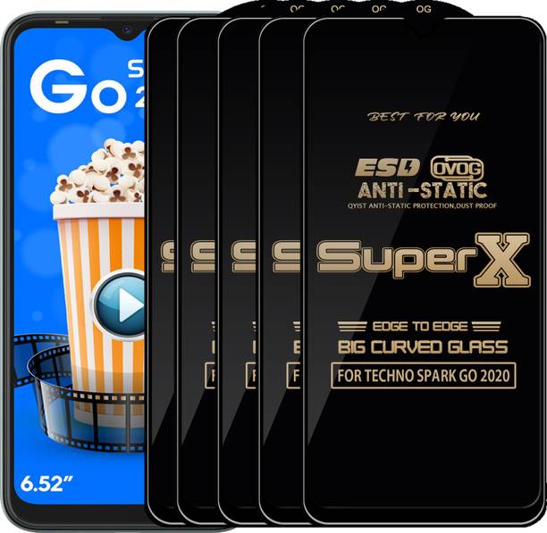 Qyist Edge To Edge Tempered Glass for TECHNO SPARK GO 2020