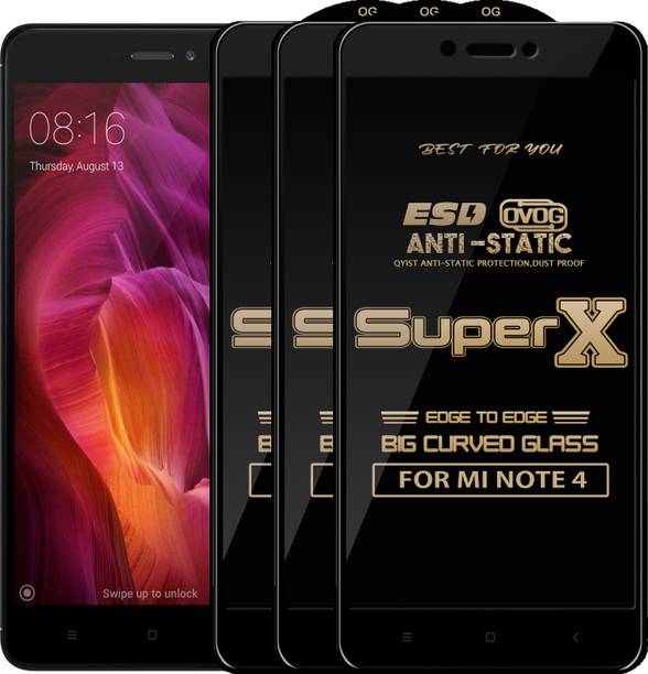 Qyist Edge To Edge Tempered Glass for Mi Redmi Note 4