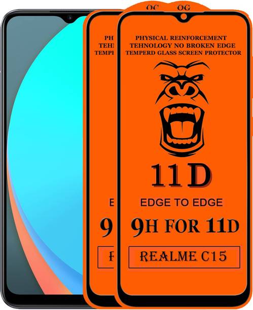Xester Edge To Edge Tempered Glass for Realme C15