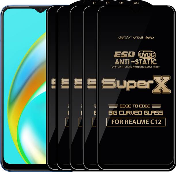 Qyist Edge To Edge Tempered Glass for REALME C12