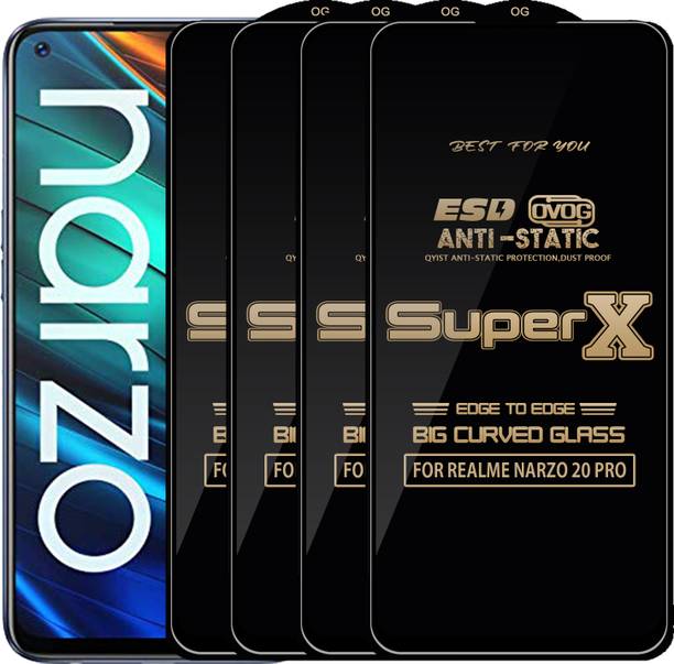 Qyist Edge To Edge Tempered Glass for REALME NARZO 20 PRO