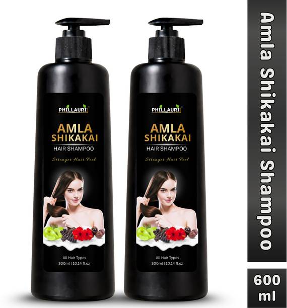 Phillauri Amla Shikakai Hair Shampoo for Smooth Hair Care Soft Feel & Frizz Manageability