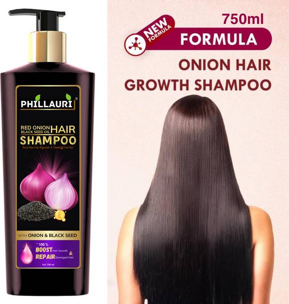Phillauri Red Onion Black Seed Shampoo Strength, Shine, and Healthy Scalp Shampoo