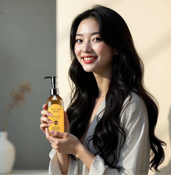 Buy TYA Jet Black Finish with Japanese Hair Dye Shampoo 300ml