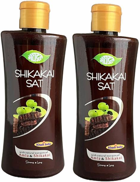 MEGHDOOT Herbal Shikakai Ayurvedic Shampoo 200ml (Pack of 2)