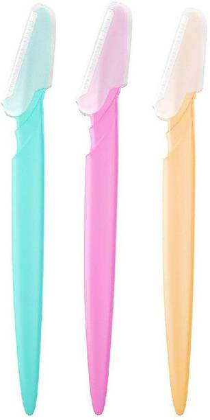 SIOPAWORLD Eyebrow & face Hair Removal Safety Razors (3pcs/set) (Pack of 3), Men & Women