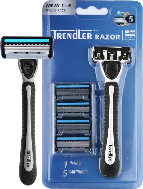 TRENDLER 5 blade Shaving Razor for Men Perfect Shave and Perfect Beard Shape, Men
