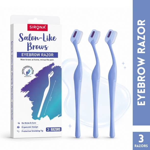 SIRONA Eyebrow & Face Razor | Instant & Painless Facial Hair Removal for Smooth Shave, Women