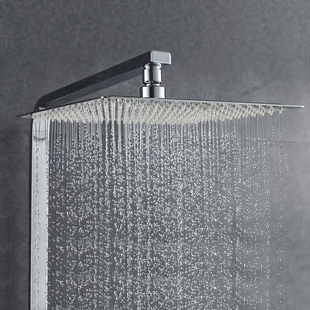 सेल्ज़ी 6x6 Inch UltraSlim StainlessSteel Rain Shower with 12Inch Arm ( Chrome Finish) शावर हैड