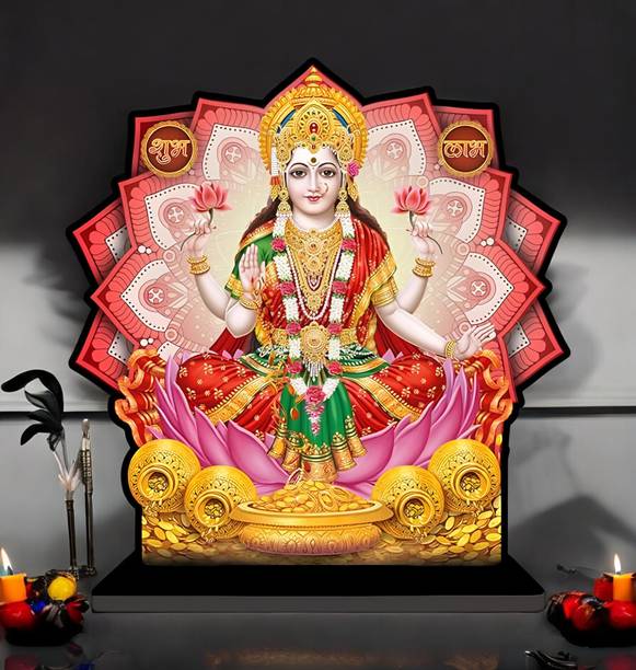 saf Laxmi Showpiece for Home Decor| Office Decor|Diwali Decor| Vaastu Decor Decorative Showpiece  -  20 cm