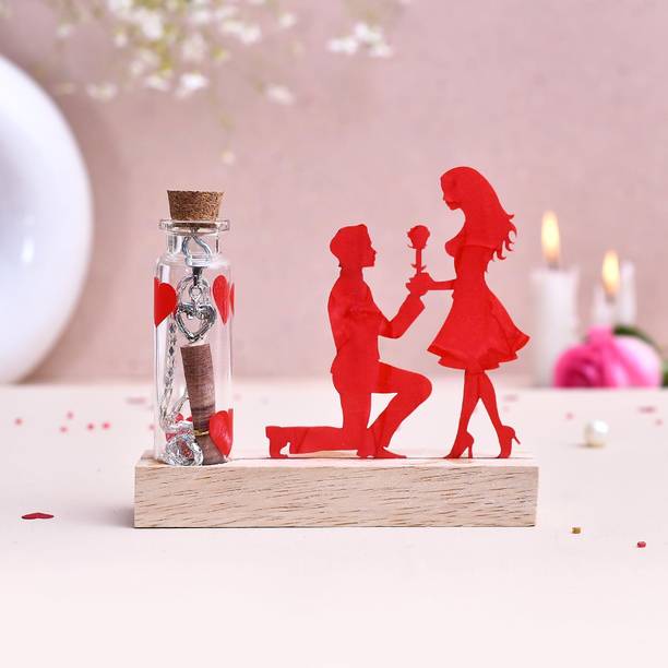 CraftVatika Propose Day Gift for Wife Husband Boyfriend Girlfriend Valentine Day Gift Decorative Showpiece  -  10.8 cm