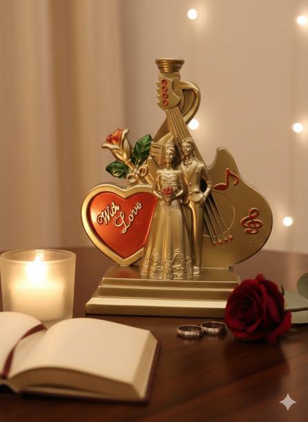 VELOSA Elegant Wedding Couple Figurine Decorative Showpiece  -  23.5 cm