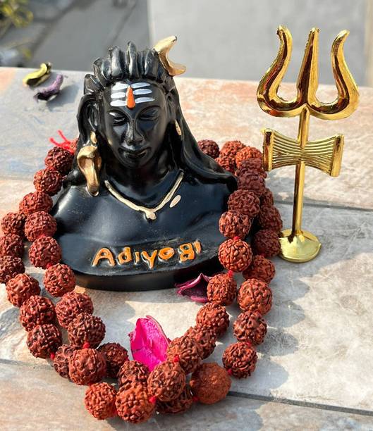 SBBCO Divine Magnet Adiyogi statue A+ Quality Resin Shiv Ji Mahadev Idol For Car Decorative Showpiece  -  9 cm