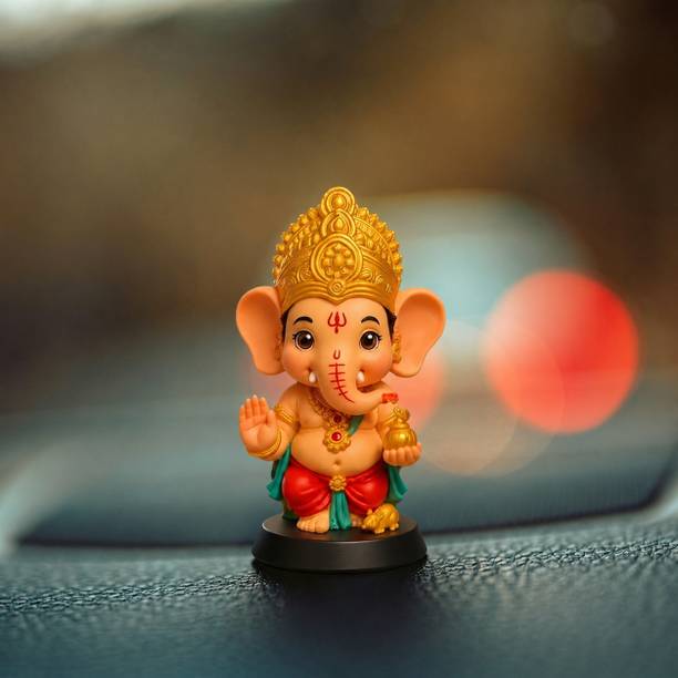 ASSASSIN Divine Baby Ganesha Idol Decorative Showpiece - 8 cm