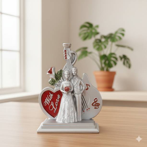 VELOSA Elegant Valentine Couple Decorative Showpiece  -  14 cm