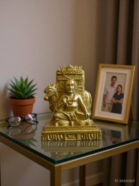 JRG Sri Ragavendra Swamy Idol(5 cms x 2.5 cms x 6.5 cms) Decorative Showpiece  -  6.5 cm