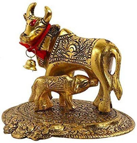 SBBCO Divine Magnet Kaamdhenu Idol for Home Temple and Office Decor Decorative Showpiece  -  5.67 cm