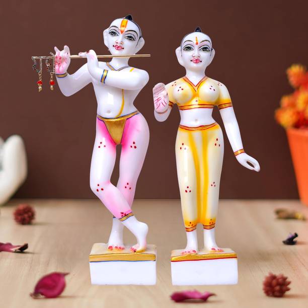 GW Creations Radhe Krishna Divine Jugal Jodi Statue Decorative Showpiece  -  30 cm