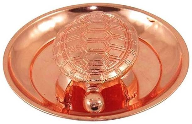 Aneekert Vastu Feng Shui Crystal Turtle Tortoise for Good Luck Decorative Showpiece  -  6 cm
