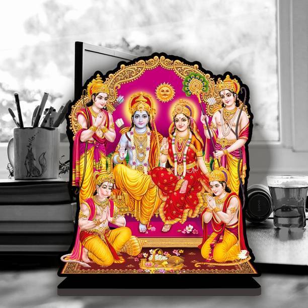 saf Ram darbaar Showpiece for Home Decor| Office Decor|Diwali Decor| Vaastu Decor Decorative Showpiece  -  20 cm