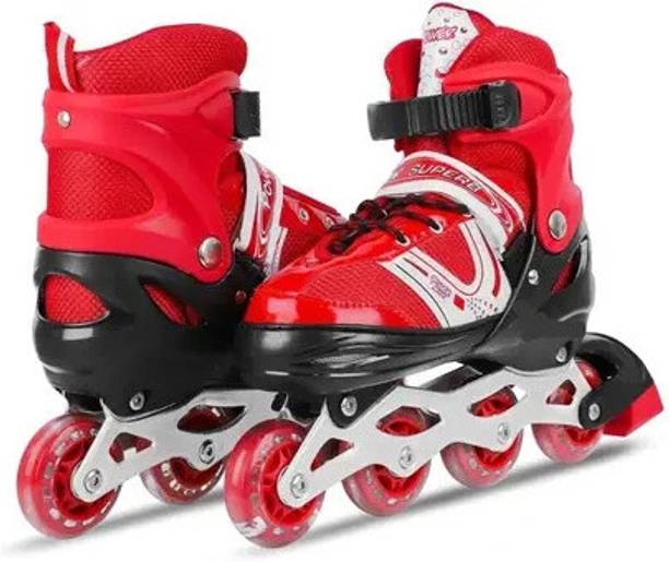 viel spiel High quality Skating in-line have different size with PU LED wheel Shoe Skates - Size 6-9 UK