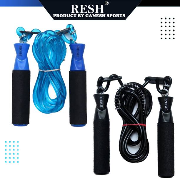 Resh (Pack of 2 pcs) Blue / Black स्किपिंग रोप