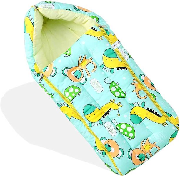HEER Baby Bed, Sleeping Bag & Carry Nest, Cotton Baby Bedding for New Born Standard Crib